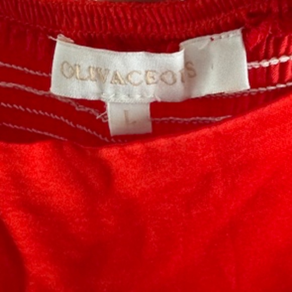 Red & Pink Olivaceous maxi dress. Size L - Picture 3 of 4